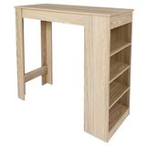 HOME DECO FACTORY Bartafel, staand, planken, hout, bruin, 115 x 103 x 50 cm