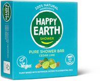Happy Earth 100% Natuurlijke Shower Bar Cedar Lime - 3 x 90 gr - Voordeelverpakking