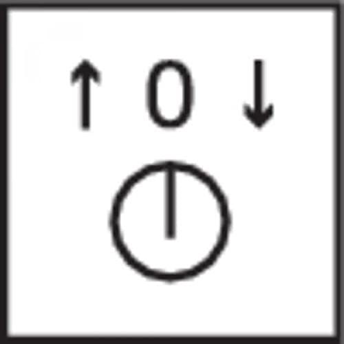 Berker 1096898900 Zentralstück mit Drehknopf für 3-Stufenschalter, S.1, polarweiß glänzend