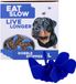 Eat Slow Live Longer Inzetstuk voor Anti-schrok Voerbak - L - Voerpuzzel - Slowfeeder voor Honden - Blauw - Gobble Stopper