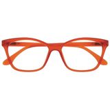 OPULIZE KAT Leesbril - Kattenoog Montuur - Mat Oranje - Heren & Dames - Veerscharnieren - R59-G - +3.50