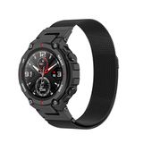 Strap-it Milanese band - zwart - Geschikt voor Amazfit T-Rex (Pro)