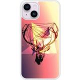 Apple Bedrukt siliconen hoesje compatibel met iPhone 14 Cerf Hipster