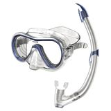 Seac Set Giglio Valve, Snorkelingset met Onderwatermasker en Snorkel met Wateraftapklep voor Volwassenen