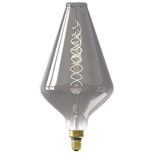 Calex Vienna XXL LED Lamp - Filament Lichtbron E27 Titanium - Decoratieve Stijlvolle Verlichting - 6W - Gloeilamp Warm Wit licht - Dimbaar