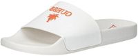 GUESS Claquettes PalmaSlide pour homme, Pure White, 43 EU