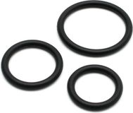 Rimba - Flexibele Siliconen Cockringen Set Ø 30, 40 En 50 mm - Zwart