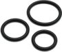 Rimba - Flexibele Siliconen Cockringen Set Ø 30, 40 En 50 mm - Zwart