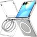 Spigen Ultra Hybrid Pro MagFit Case voor Samsung Galaxy Z Flip 8 - Clear Wit