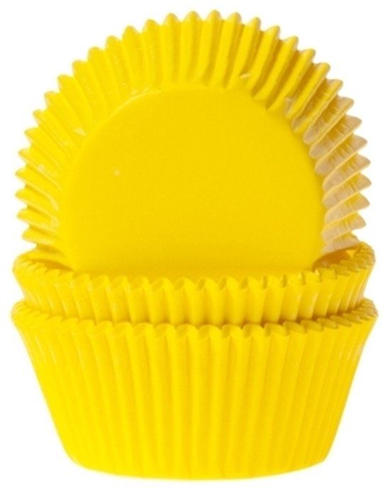 House of Marie Cupcake Vormpjes Geel - pk/50