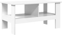 vidaXL Salontafel Wit 90 x 50 x 45 cm Bewerkt Hout