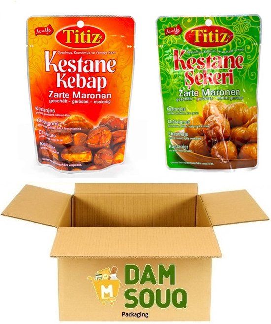 Titiz Kastanjes Mixpakket - 4 x 125g (Gesuikerd & Ongesuikerd)