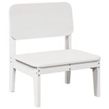VidaXL Tuinstoel Terras Grenenhout Wit