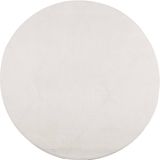 vidaXL - IZA - Laagpolig Vloerkleed - Scandinavisch - Ø 80 cm - Crèmekleurig