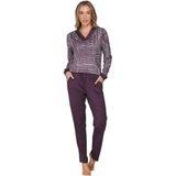 Pastunette Premium - Lunar Lines - Pyjama - Katoen/Modal - Paars - Maat 36
