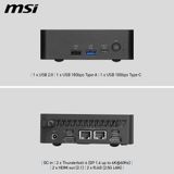 MSI Cubi NUC AI+ 3MG-004BEU USFF Zwart Intel Core Ultra 7 355