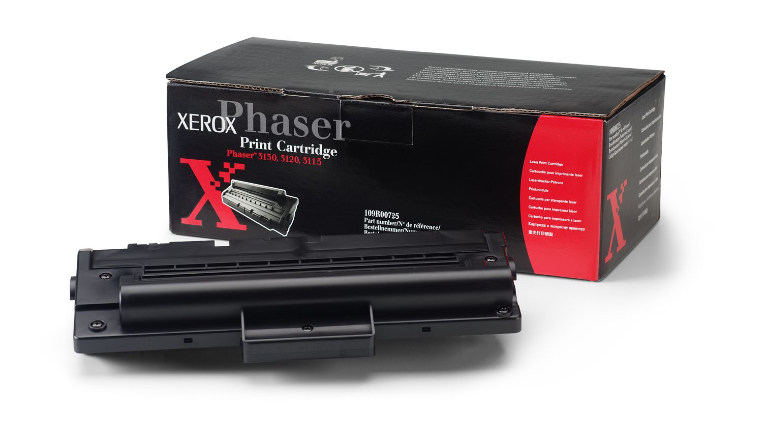 Xerox Phaser 3130 Toner Cartridge - Black - 3,000 Pages - 109R00725