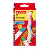 Herlitz 8648206 - Krijt - 12 stuks - Rechthoekig - Unisex