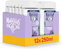 Le Petit Marseillais extra zachte douchecrème lavendel uit de Provence, pH-neutraal voor de huid en dermatologisch getest, 12x 250 ml