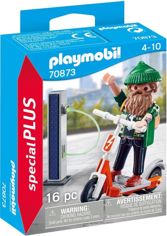 PLAYMOBIL City Life 70873 Special Plus Hipster met e-scooter - Speelfiguur - 4+ jaar