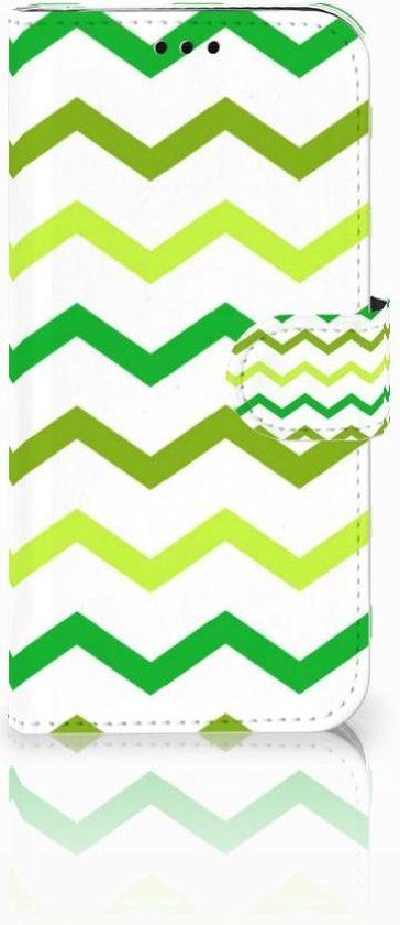 B2Ctelecom Book Case for Samsung Galaxy J5 (2017) - Zigzag Green