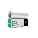 Cricut Slim opstrijken, Wit - 5.5" x 6ft Bulk (1) | HTV Heat Transfer Vinyl - Matloos snijden voor lange sneden