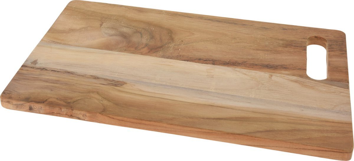 Excellent houseware Snijplank/serveerplank/tapasplank - Teakhout - 40 cm