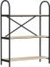 vidaXL Boekenplank 3-laags 80 x 30 x 109 cm Houtvezelplaat Eik Sonoma