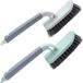 Merkloos Unyqoos® 2-delige set robuuste reinigingsborstels – V-vormige voegenborstel met antislip verlengingshandvat, handborstel voor badkamer, douche, wastafel en tegels