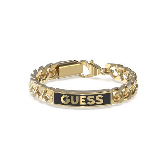Guess Jewellery JUXB03002JWYGBKS Armband Heren Goud Zwart Staal 20 cm