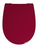 Haro WC-bril Passat C0202Y met softclose-deksel en excenterscharnier van roestvrij staal, 1 stuk, rood, 527905