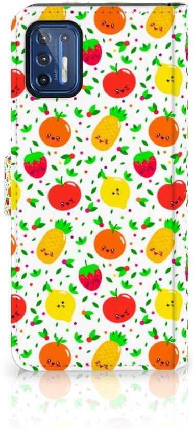 GSM Hoesje Motorola Moto G9 Plus - Book Case - Multi Fruits