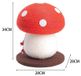 Poteau griffoir en forme de champignon - Poteau griffoir - En jute - Un plateau - Base stable et antidérapante - Pour chatons et chats adultes - Rouge