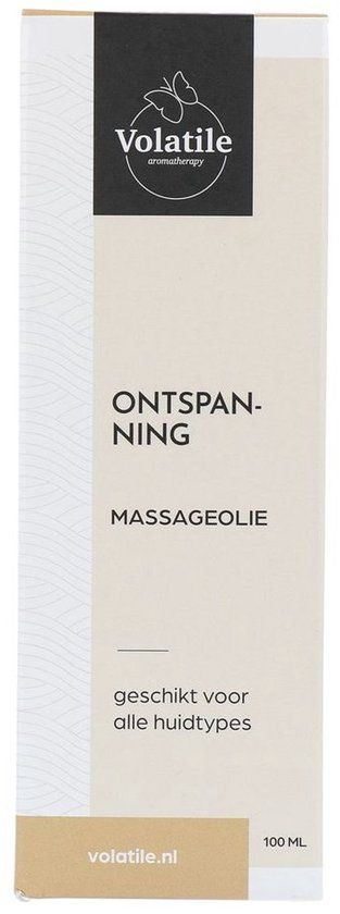 Volatile Massageolie ontspanning glas met pomp 100 Milliliter