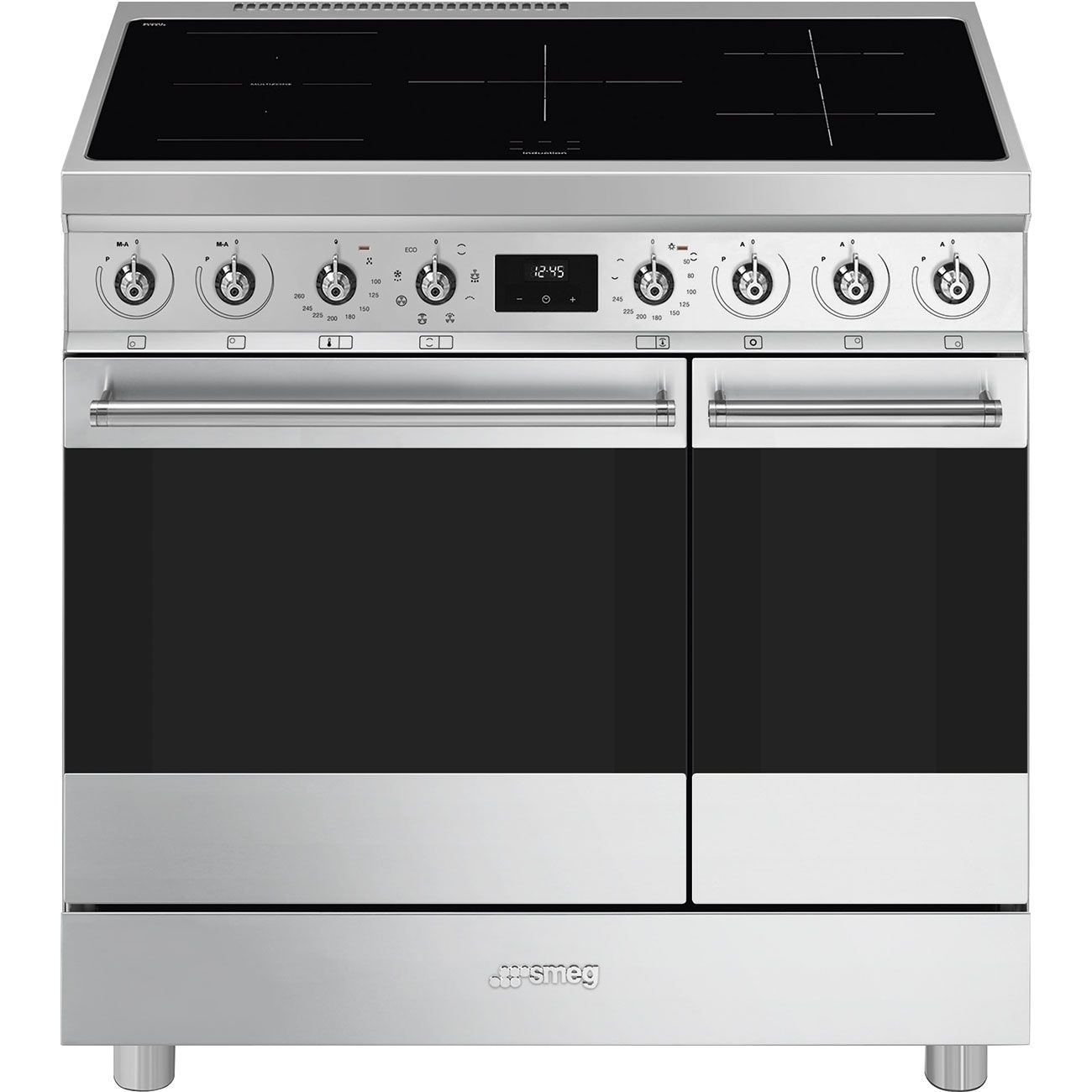 Smeg Symphony C92IMX2 - 90cm Freestanding Electric Induction Cooker - Stainless Steel