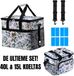 Sac isotherme Packaway 40L White Flower – Sacoche isotherme 15L White Flower et 8 blocs réfrigérants inclus