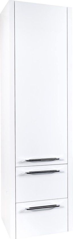 Badmeubelkast Boss & Wessing Mega 165x35x35cm Hoogglans Wit