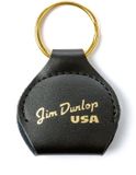 5200 Jim Dunlop Plectrumhouder Bokaal Sleutelhangers Zwart Leer 16 Stuks