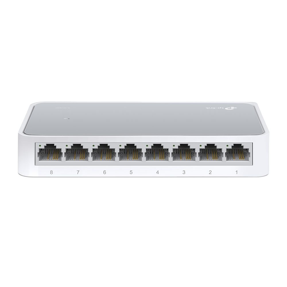 TP-Link TL-SF1008D 8-Port 10/100Mbps Fast Ethernet Switch - White