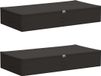 vidaXL Opbergbox - Antraciet - 90 x 48 x 15 cm - 2 stuks