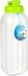 Plasticforte Bouteille d'eau/gourde - 1000 ml - transparent/vert - plastique