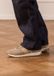 Manfield Beige suède sneakers met leren details - Maat 47