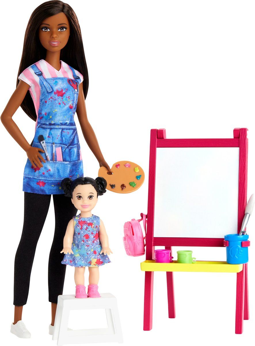 Barbie Tekenlerares Poppen en Speelset - Meisjes - Kunststof - Multi color