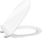 StarTech D-Shape Toilet Seat - Soft-close - Built-in Child Seat - UF-Duroplast - Quick Release - White, Small