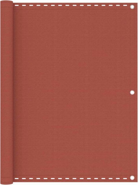 vidaXL Balkonscherm 120x600 cm HDPE Terracotta