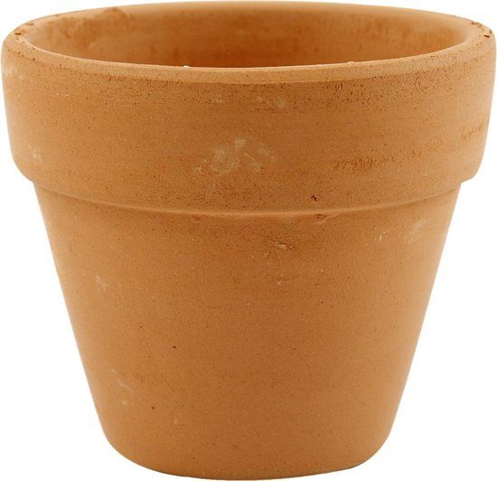 Bloempot - d: 7 cm - h: 6.5 cm - 24 stuks - Diverse kleuren