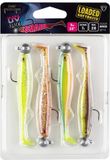 ODD24 Fox Rage Slick Shad x4 Mixed UV Colour Pack Loaded - 9cm - 7gr