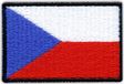 Patchion Drapeau de la République tchèque - Dos magnétique - Patch/Badge/Emblème brodé