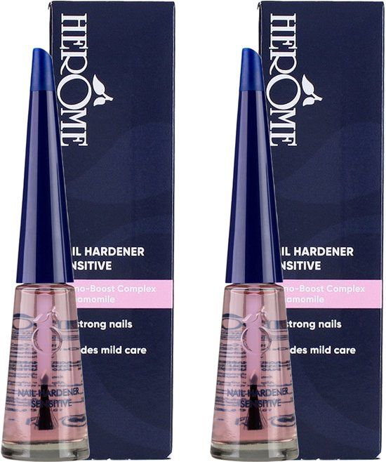 Herome 2-Pack Nagelverharder en Base Coat - Nail Hardener Sensitive - 2 x 10ml