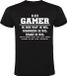 T-shirt homme drôle gamer - Noir - 4XL